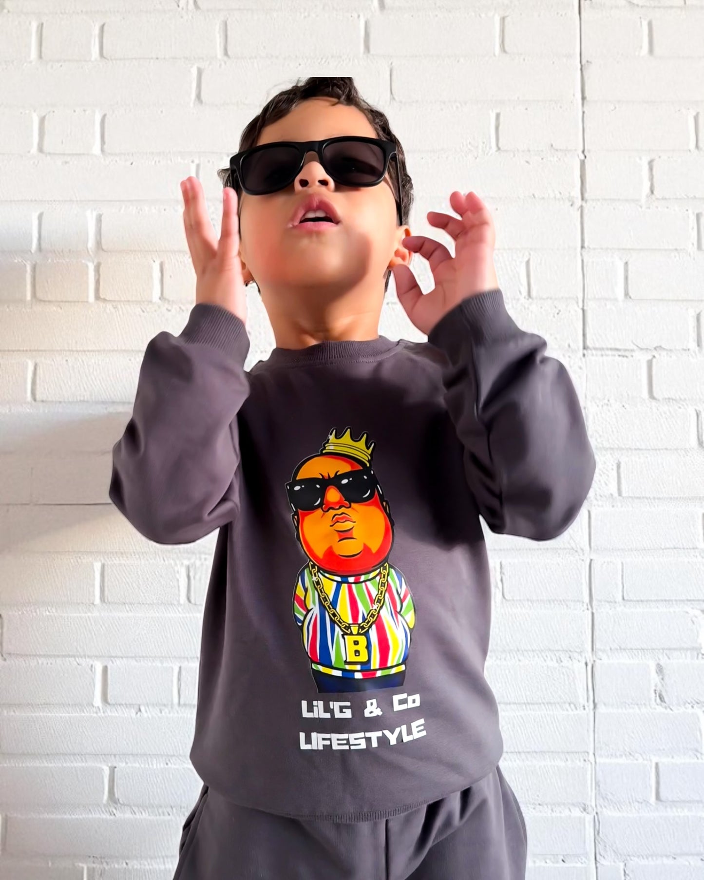 Big Poppa – Charcoal Jumper