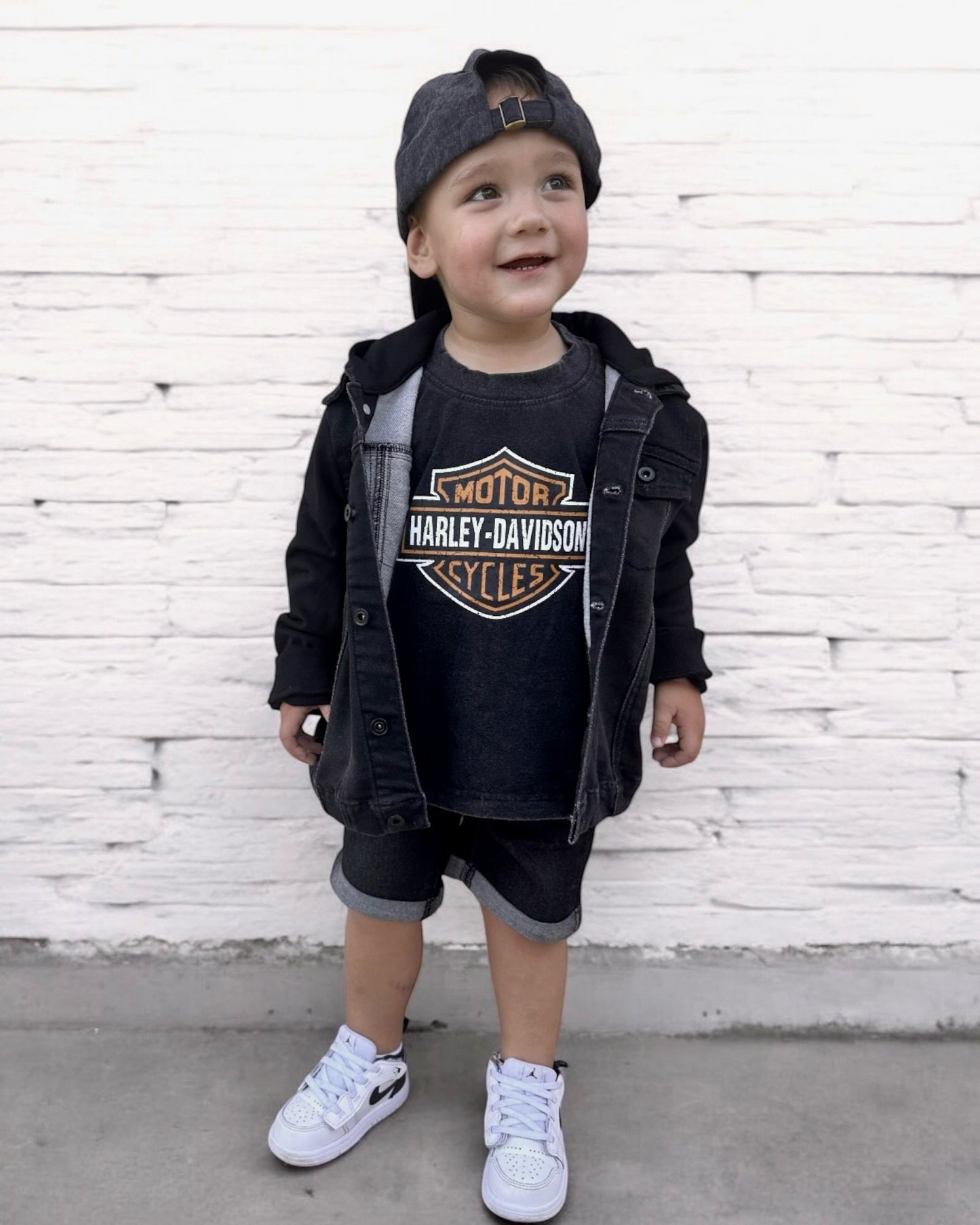STRETCH DENIM JACKET - BLACK