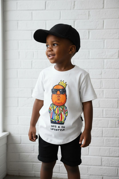 BIG POPPA - SHORT SLEEVE T-SHIRT - WHITE