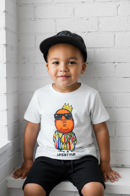 BIG POPPA - SHORT SLEEVE T-SHIRT - WHITE