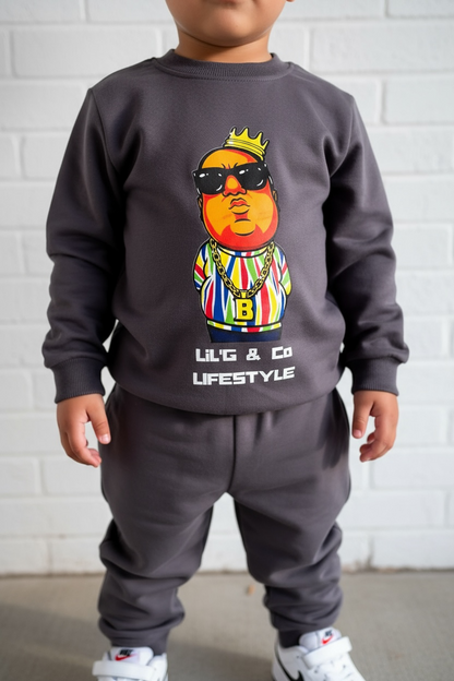 BIG POPPA - CHARCOAL JUMPER