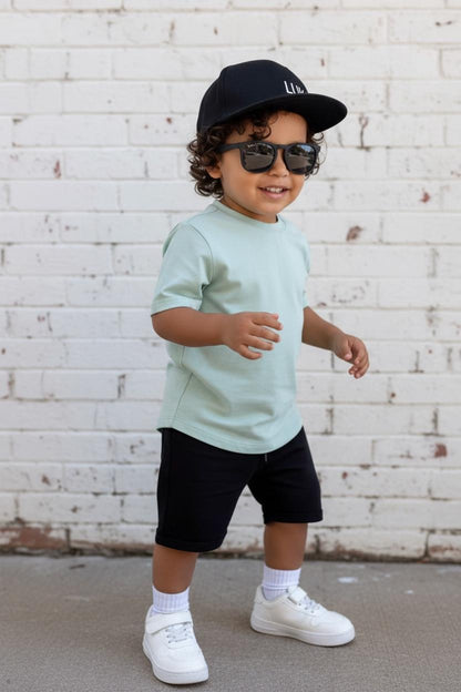 SHORT SLEEVE T-SHIRT - LIGHT SAGE - (runs small - size up)
