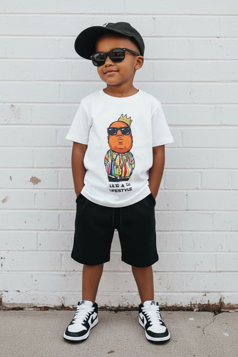 BIG POPPA - SHORT SLEEVE T-SHIRT - WHITE