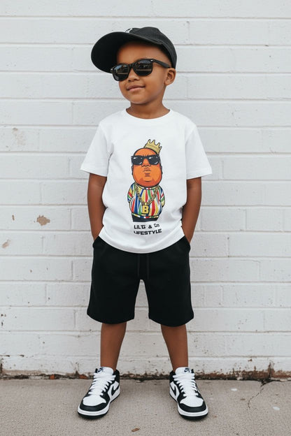 BIG POPPA - SHORT SLEEVE T-SHIRT - WHITE