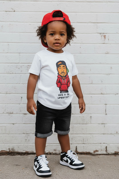 ALL EYEZ ON MY SET - SHORT SLEEVE T-SHIRT + DENIM SHORTS