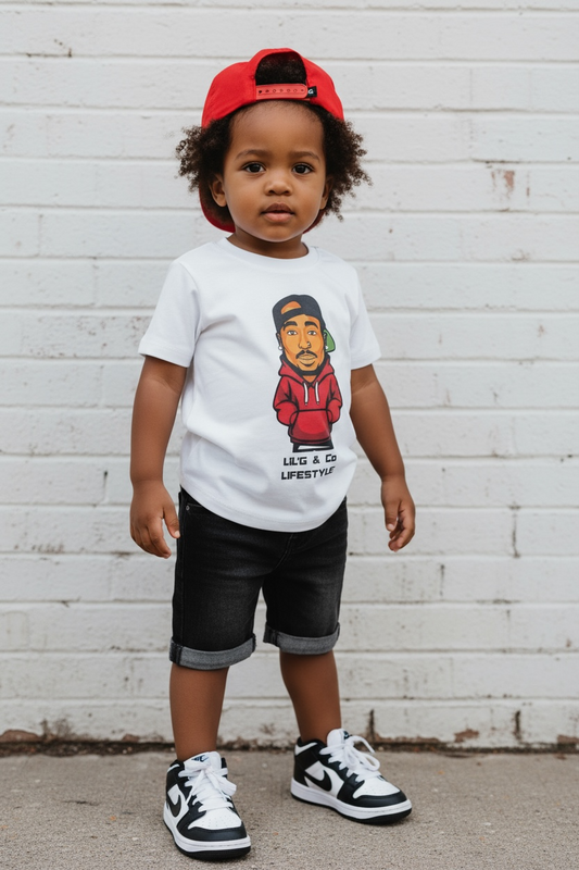 ALL EYEZ ON MY SET - SHORT SLEEVE T-SHIRT + DENIM SHORTS