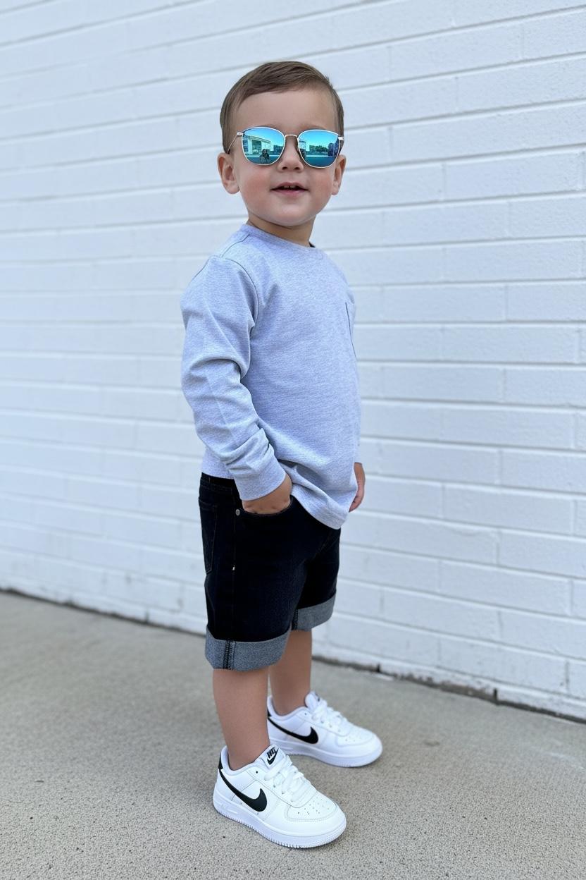 LONG SLEEVE T-SHIRT - GREY