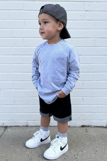 LONG SLEEVE T-SHIRT - GREY