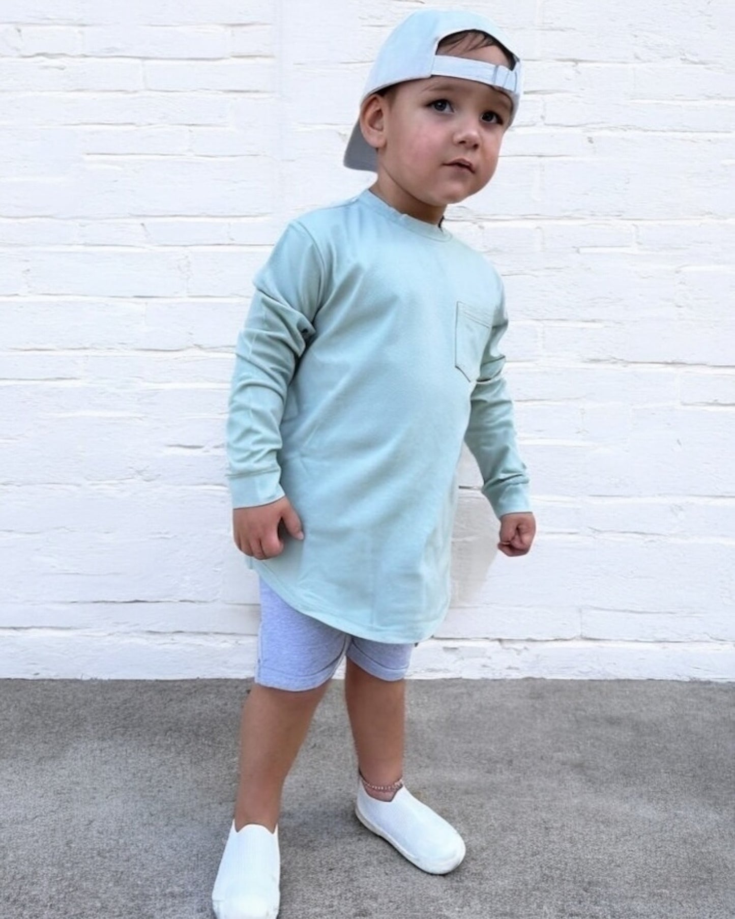 LONG SLEEVE T-SHIRT - LIGHT SAGE