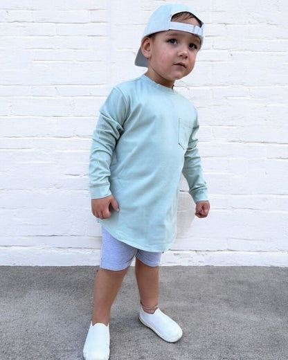 LONG SLEEVE T-SHIRT - LIGHT SAGE