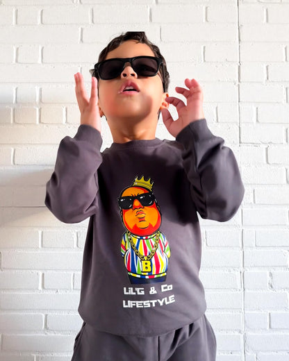 Big Poppa – Charcoal Jumper
