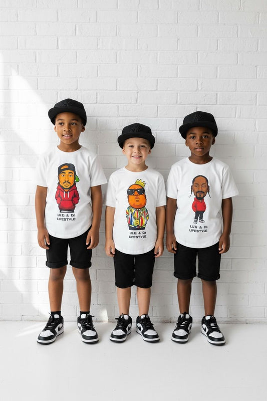 LEGENDS OF HIP HOP  T SHIRTS - 3 PACK