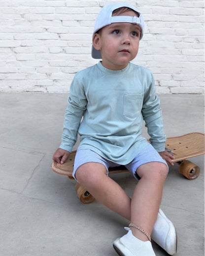 LONG SLEEVE T-SHIRT - LIGHT SAGE