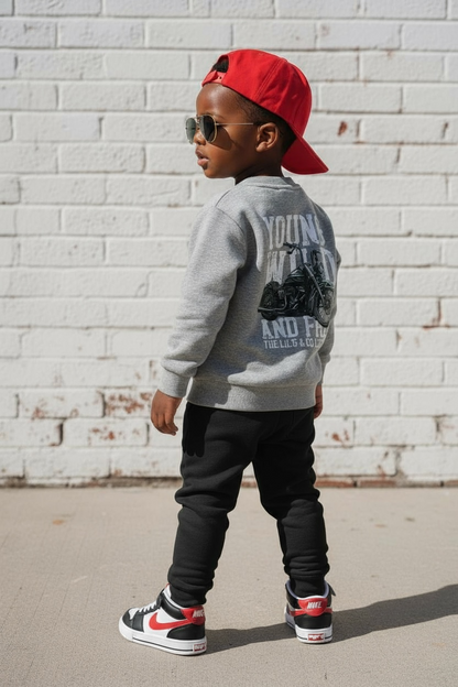 BORN TO RIDE - GREY JUMPER