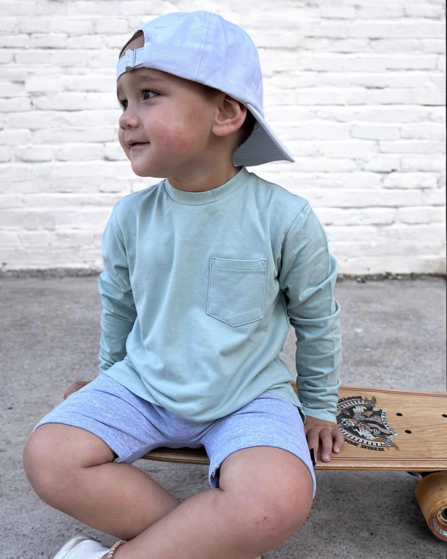 LONG SLEEVE T-SHIRT - LIGHT SAGE