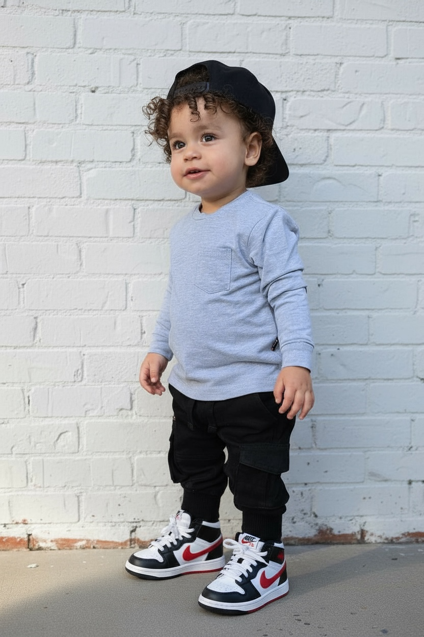 LONG SLEEVE T-SHIRT - GREY