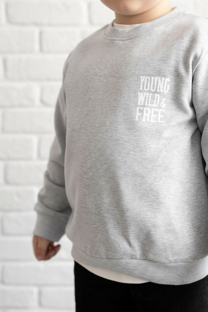 BORN TO RIDE - GREY JUMPER
