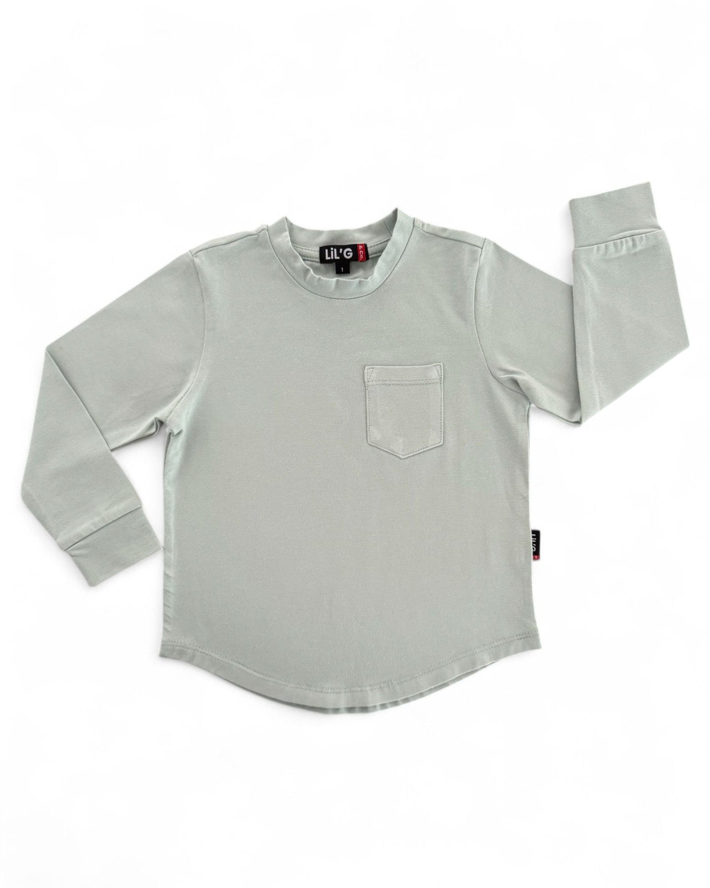 LONG SLEEVE T-SHIRT - LIGHT SAGE
