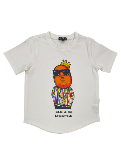 BIG POPPA - SHORT SLEEVE T-SHIRT - WHITE