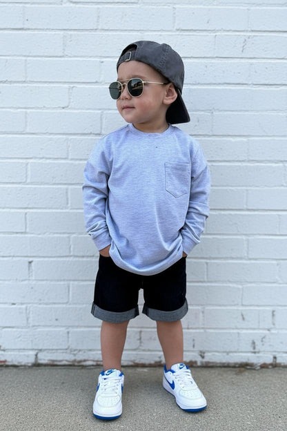 LONG SLEEVE T-SHIRT - GREY