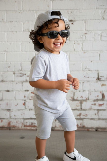 CLOUD GREY SET - TEE + SHORTS