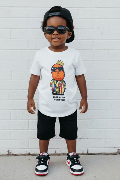 BIG POPPA - SHORT SLEEVE T-SHIRT - WHITE