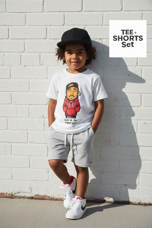 ALL EYEZ ON MY SET - SHORT SLEEVE T-SHIRT + SHORTS