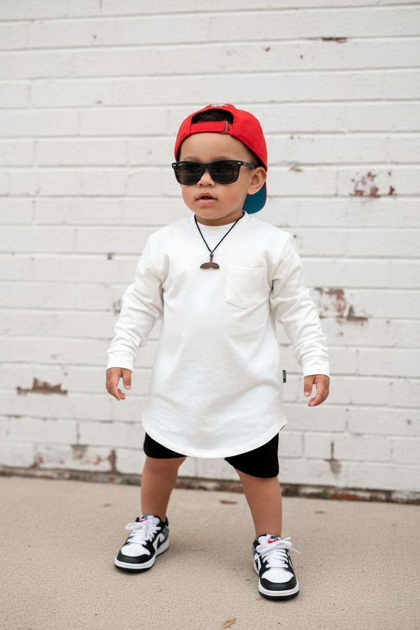 LONG SLEEVE T-SHIRT - WHITE