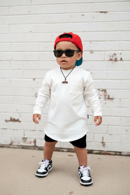 LONG SLEEVE T-SHIRT - WHITE