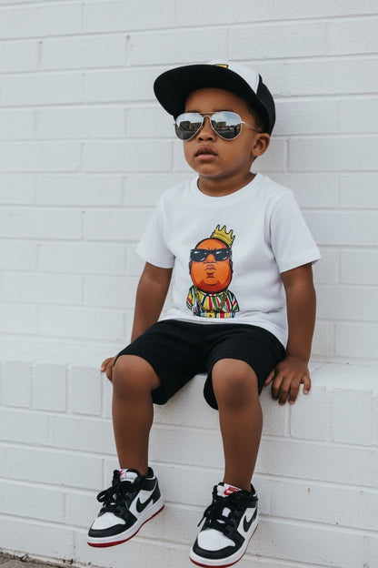 BIG POPPA - SHORT SLEEVE T-SHIRT - WHITE